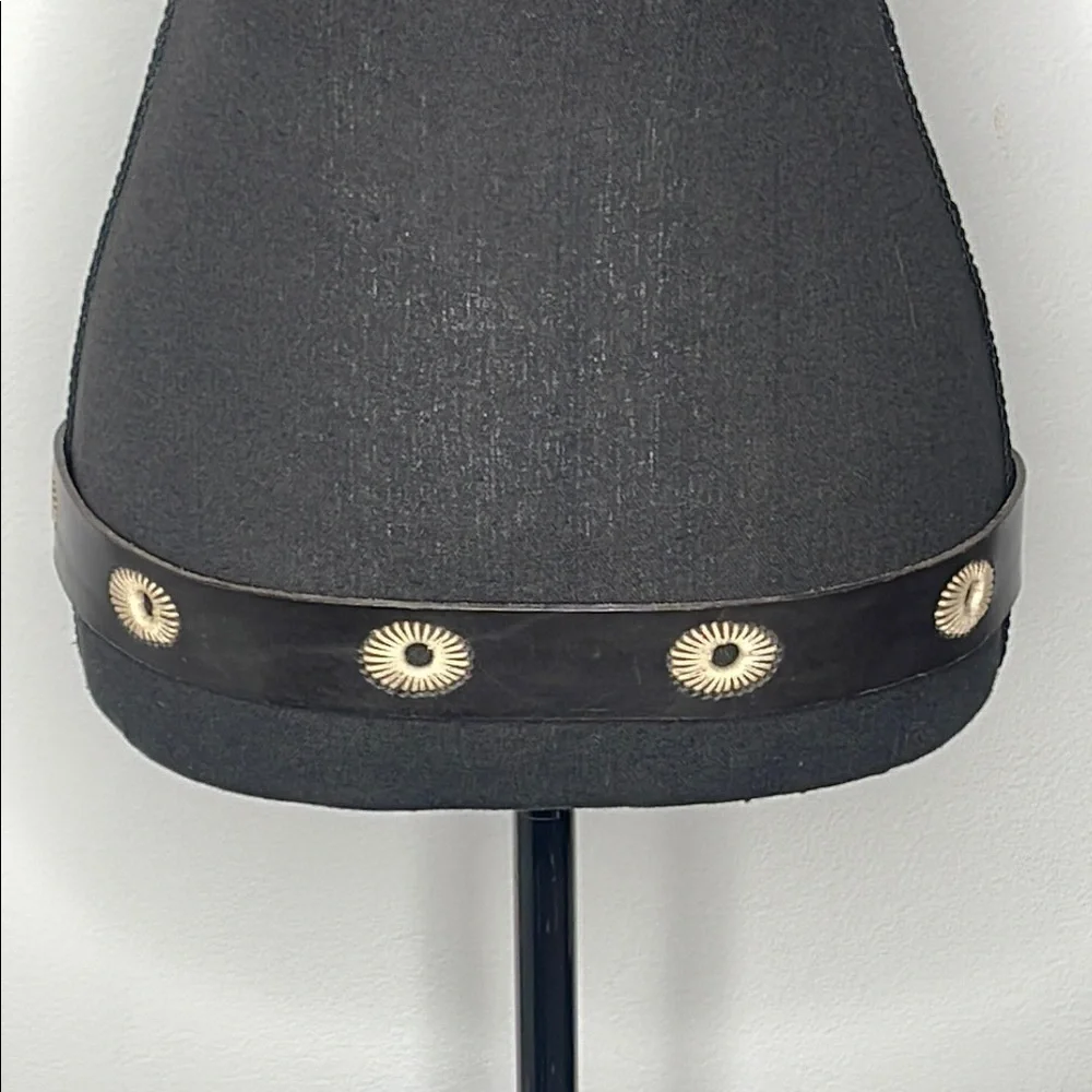 NEW Black Italian Leather Belt with Silver Buckle